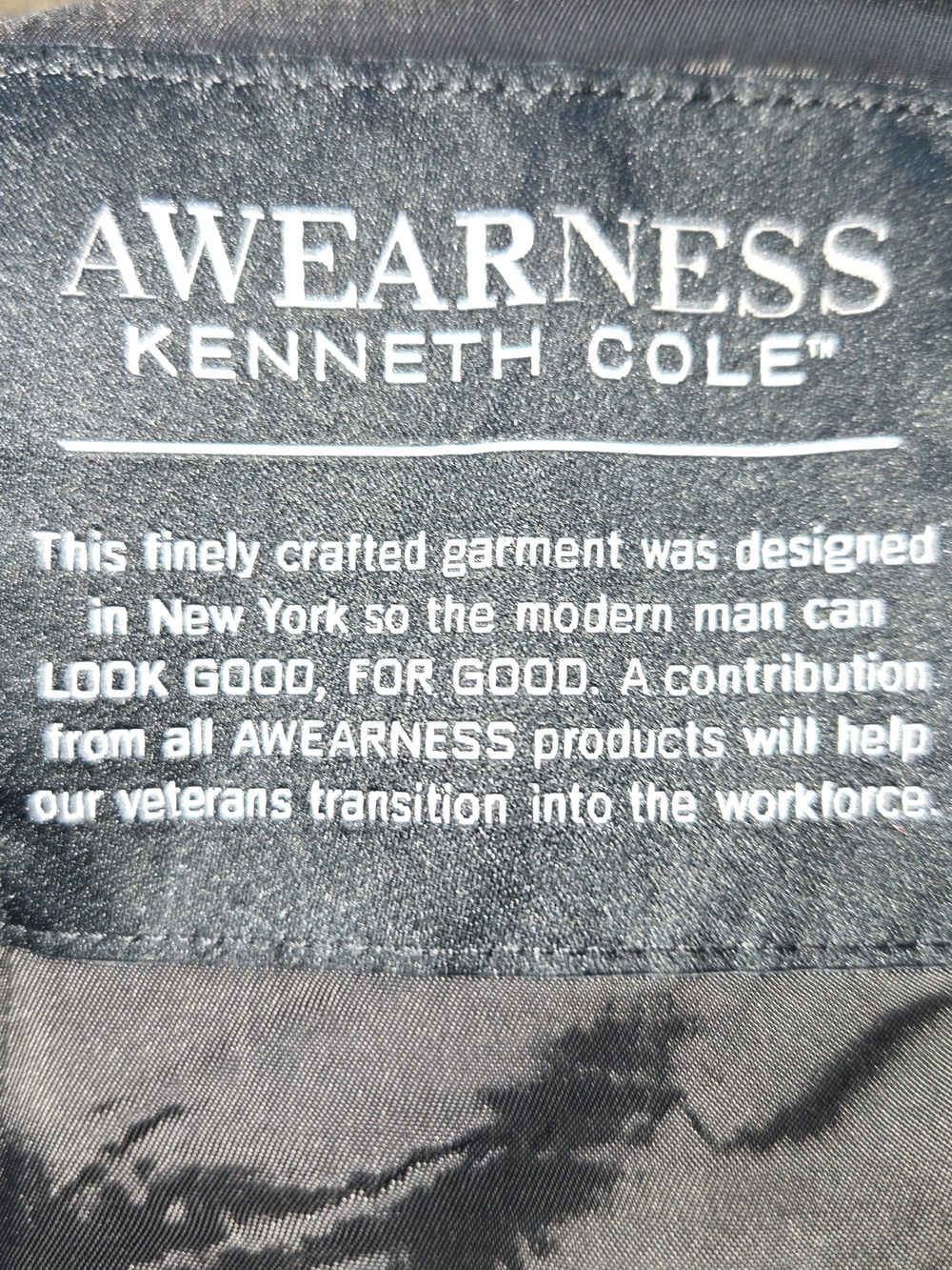 Kenneth Cole- Classic Black Men's Two-Button Blazer Office 42R Slim Fit - Picture 9 of 10